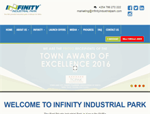 Tablet Screenshot of infinityindustrialpark.com